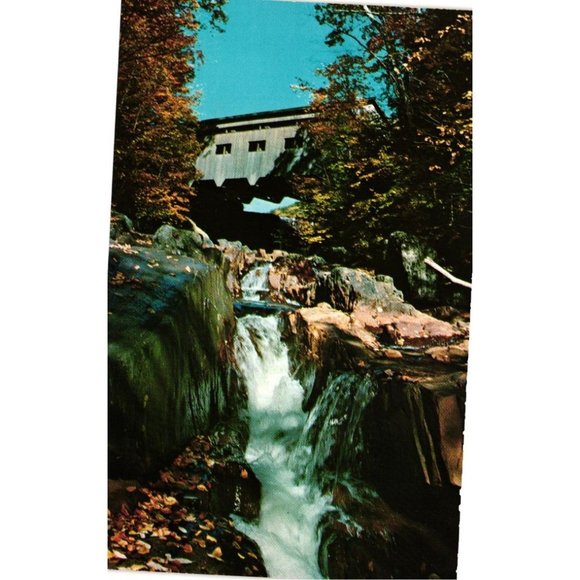 Covered Bridge Mohawk Trail North Adams Greenfield Massachusetts Postcards - Picture 1 of 2